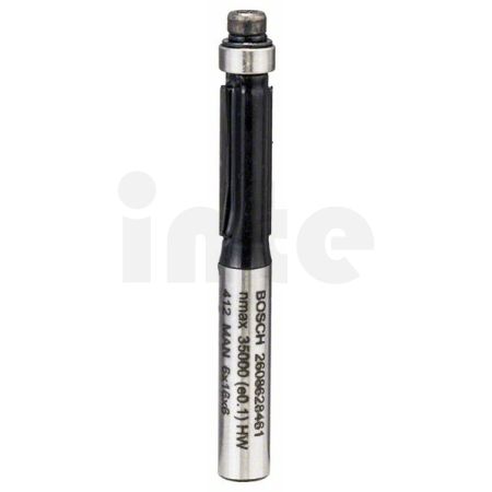 BOSCH Zarovnávací fréza, 6 mm, D1 6,35 mm, L 16,1 mm, G 54 mm 2608628461