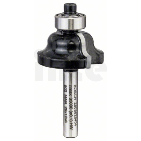 BOSCH Profilová fréza se stopkou 6 mm, R1 4 mm, D1 28,6 mm, B 8 mm, L 12,4 mm, G 54 mm 2608628454