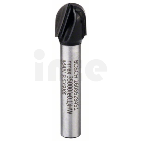 BOSCH Žlábkovací fréza, 6 mm, R1 4,7 mm, D 9,5 mm, L 9,2 mm, G 40 mm 2608628451