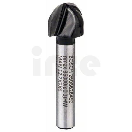 BOSCH Žlábkovací fréza, 6 mm, R1 6,3 mm, D 12,7 mm, L 9,2 mm, G 40 mm 2608628450