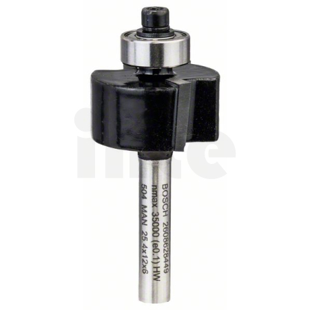 BOSCH Falcovací fréza se stopkou 6 mm, D1 25,4 mm, L 12,4 mm, G 54 mm 2608628449