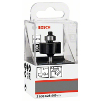 BOSCH Falcovací fréza se stopkou 6 mm, D1 25,4 mm, L 12,4 mm, G 54 mm 2608628449