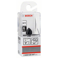 BOSCH Drážkovací fréza tvaru V, 6 mm, D1 12,7 mm, L 12,7 mm, G 45 mm, 90° 2608628447