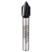 BOSCH Drážkovací fréza tvaru V, 6 mm, D1 9,5 mm, L 12,35 mm, G 45 mm, 90° 2608628446