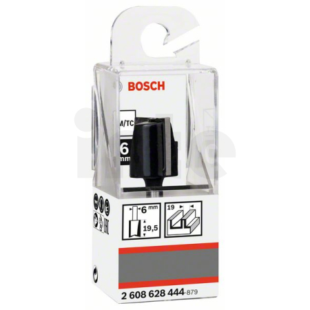 BOSCH Drážkovací fréza, 6 mm, D1 19 mm, L 19,6 mm, G 51 mm 2608628444
