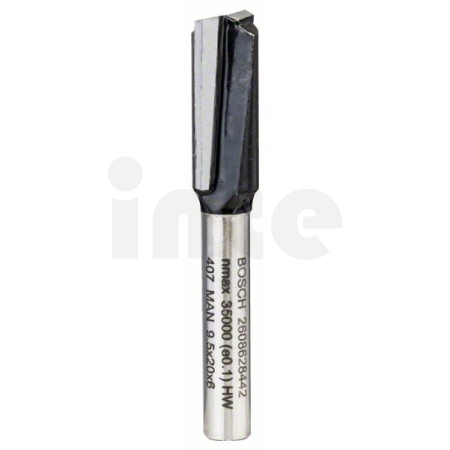BOSCH Drážkovací fréza, 6 mm, D1 9.5 mm, L 19,5 mm, G 51 mm 2608628442