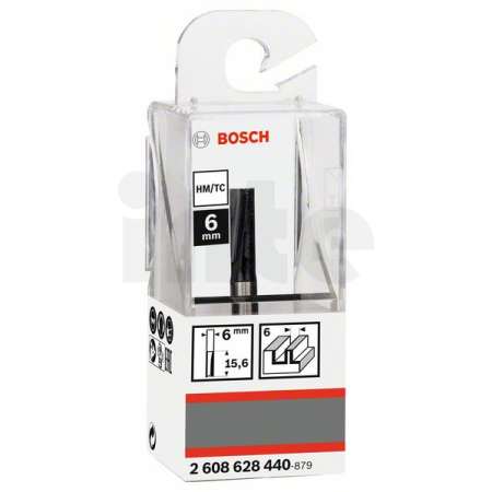 BOSCH Drážkovací fréza, 6 mm, D1 6 mm, L 15,6 mm, G 48 mm 2608628440