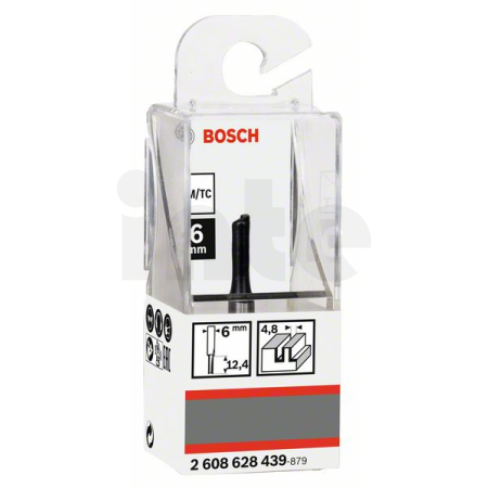 BOSCH Drážkovací fréza, 6 mm, D1 4,8 mm, L 12,4 mm, G 51 mm 2608628439