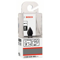 BOSCH Drážkovací fréza tvaru V, 8 mm, D1 11 mm, L 14 mm, G 45 mm, 60° 2608628406