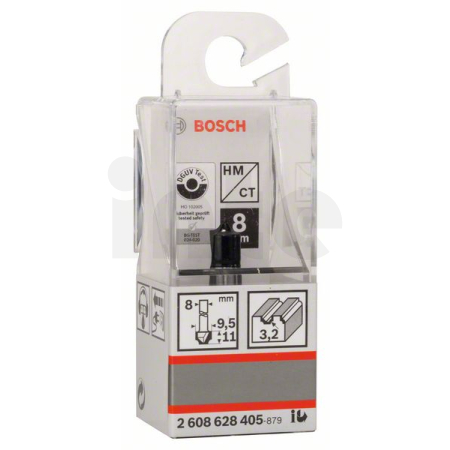 BOSCH Podvalková fréza, 8 mm, R1 3,2 mm, D 9,5 mm, L 10,2 mm, G 41 mm 2608628405