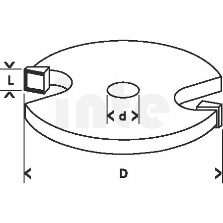 BOSCH Kotoučová fréza, 8 mm, D1 32 mm, L 4 mm, G 51 mm 2608628402
