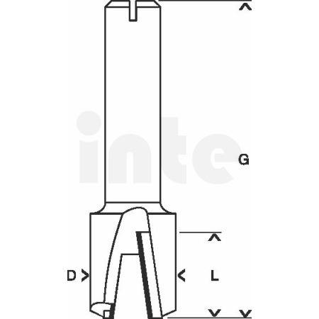 BOSCH Drážkovací fréza na drážky pantů, 8 mm, D1 12,7 mm, L 12,7 mm, G 50,8 mm 2608628399
