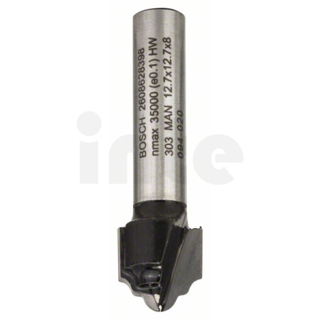 BOSCH Fréza na tvorbu hran H, 8 mm, R1 2,4 mm, D 12,7 mm, L 12,4 mm, G 46 mm 2608628398