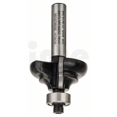 BOSCH Fréza na tvorbu hran C, 8 mm, R1 4,8 mm, B 9,5 mm, L 14 mm, G 57 mm 2608628396