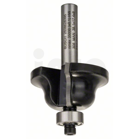 BOSCH Fréza na tvorbu hran B, 8 mm, R1 6,3 mm, B 12,7 mm, L 17 mm, G 61 mm 2608628395