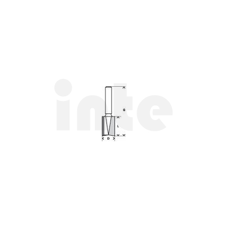 BOSCH Drážkovací fréza, 8 mm, D1 22 mm, L 25 mm, G 56 mm 2608628391