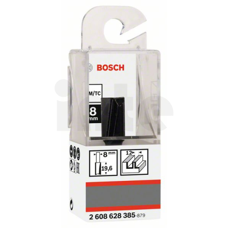 BOSCH Drážkovací fréza, 8 mm, D1 12 mm, L 19,6 mm, G 51 mm 2608628385