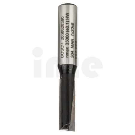 BOSCH Drážkovací fréza, 8 mm, D1 7 mm, L 19,6 mm, G 51 mm 2608628380
