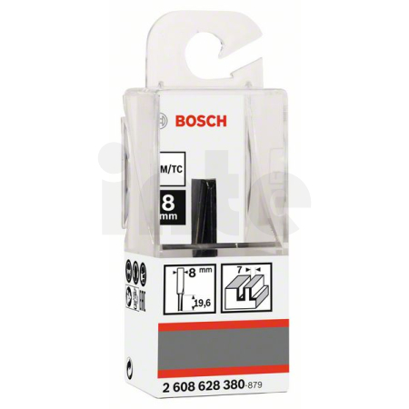 BOSCH Drážkovací fréza, 8 mm, D1 7 mm, L 19,6 mm, G 51 mm 2608628380