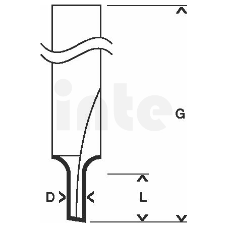 BOSCH Drážkovací fréza, 8 mm, D1 3 mm, L 8 mm, G 51 mm 2608628376