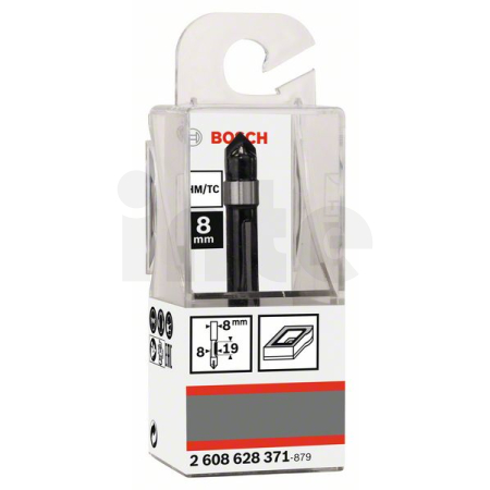 BOSCH Kopírovací fréza, 8 mm, D1 8 mm, L 19 mm, G 66 mm 2608628371