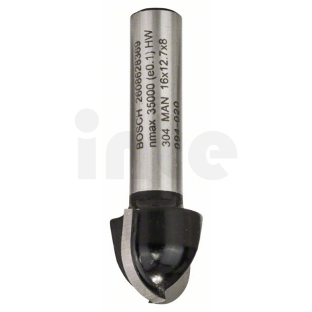 BOSCH Žlábkovací fréza, 8 mm, R1 8 mm, D 16 mm, L 12,4 mm, G 45 mm 2608628369