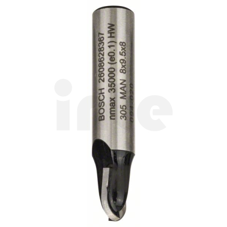 BOSCH Žlábkovací fréza, 8 mm, R1 4 mm, D 8 mm, L 9,2 mm, G 40 mm 2608628367