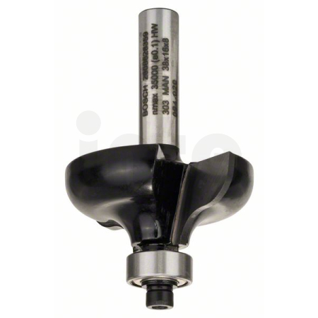 BOSCH Fréza na tvorbu hran G, 8 mm, R1 6,35 mm, D 38 mm, L 15,7 mm, G 57 mm 2608628359