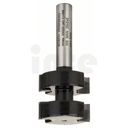 BOSCH Fréza pero-drážka, 8 mm, D1 25 mm, L 5 mm, G 58 mm 2608628353