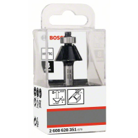 BOSCH Fazetovací zarovnávací fréza, 8 mm, D1 23,7 mm, B 5,5 mm, L 12 mm, G 54 mm, 25° 2608628351
