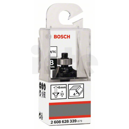 BOSCH Zaoblovací fréza, 8 mm, R1 4 mm, L 10,5 mm, G 53 mm 2608628339