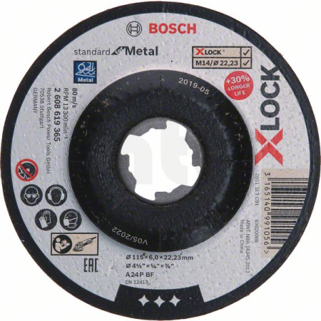 BOSCH X-LOCK SfM 115×6 mm T27 2608619365