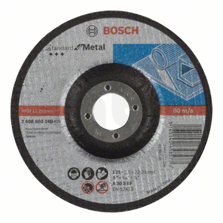 BOSCH Dělicí kotouč profilovaný Standard for Metal 2608603160