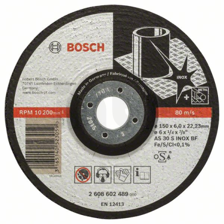 BOSCH Hrubovací kotouč profilovaný Expert for Inox 2608602489