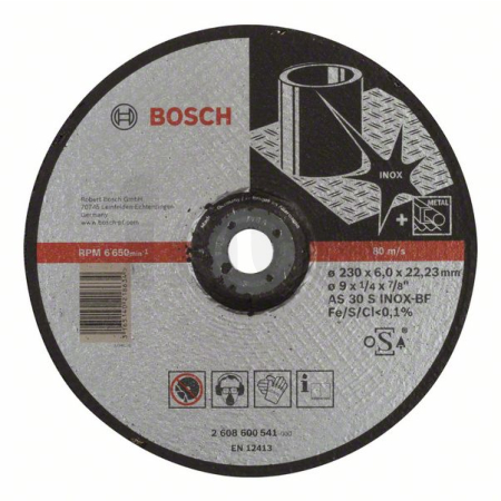 BOSCH Hrubovací kotouč profilovaný Expert for Inox 2608600541