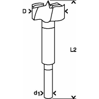 BOSCH Forstnerovy vrtáky, DIN 7483 G 2608596976