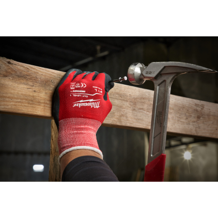 MILWAUKEE Cut Level 1 Gloves Povrstvené rukavice s třídou ochrany proti proříznutí 1/A velké balení L/9 4932479009