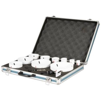 Makita - sada děrovek BiM 13 ks v hliníkovém kufru D-75764
