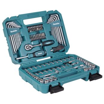 Makita - sada bitů 1/4" a nástrčných nástrčných klíčů 91 ks v plastovém kufru E-15752