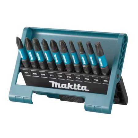 Makita - sada torzních bitů 1/4" IMPACT BLACK 10 ks v plastovém držáku E-12011