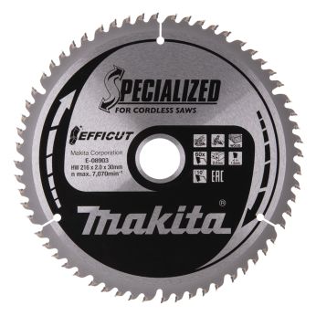Makita - kotouč pilový dřevo Efficut 216x2x30mm 60Z = old E-08888 E-08903