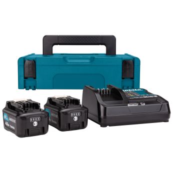 Makita - sada Li-ion CXT 12V 2xBL1041B+DC10SB+Makpac 197641-2