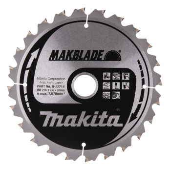 Makita - kotouč pilový dřevo MAKBLADE 216x2.4x30mm 24Z = old B-08903 B-32714
