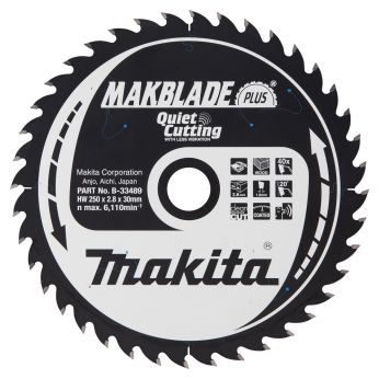 Makita - kotouč pilový dřevo MAKBLADEplus 250x2.8x30mm 40Z = old B-09818 B-33489