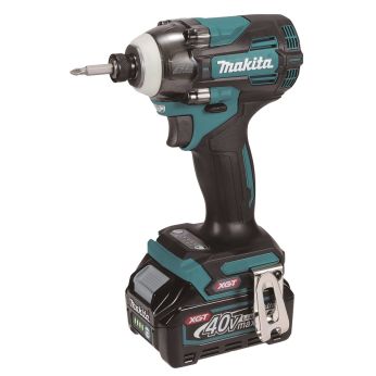 Makita - Aku rázový šroubovák 1/4"Li-ion XGT 40V/2,5Ah, Makpac TD004GD201