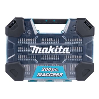 Makita - sada vrtáků a příslušenství 200 ks v plastovém kufru=oldD-37194 E-22610