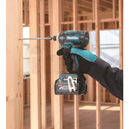 Makita - Aku rázový šroubovák 1/4"Li-ion XGT 40V/2,5Ah, Makpac TD004GD201