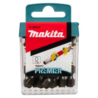 Makita - torzní bit řady Impact Premier (E-form) T10-50mm, 10 ks E-26010
