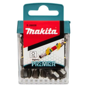Makita - torzní bit řady Impact Premier (E-form) T15-50mm, 10 ks E-26026