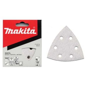 Makita - papír brusný suchý zip 94x94x94mm 6 děr K320, 10ks P-42765